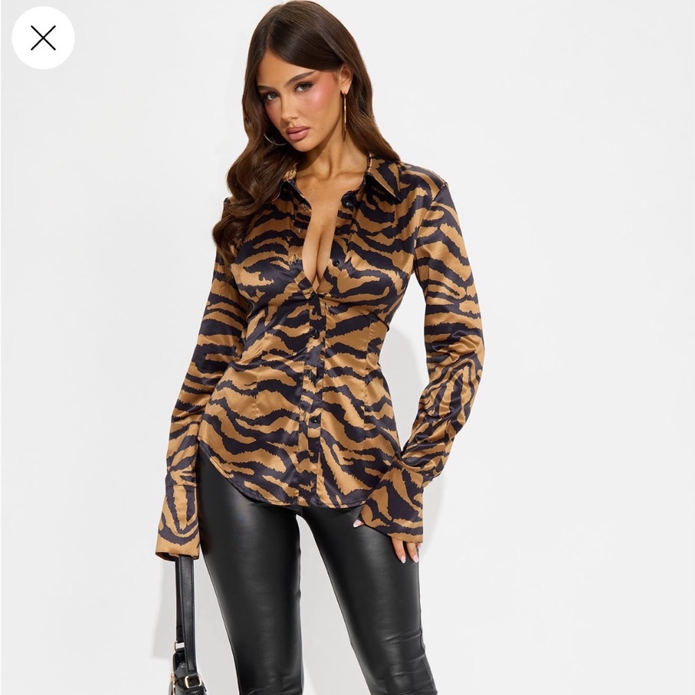 Satin shirt new